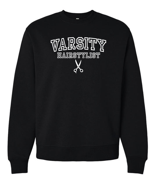 Varsity Hairstylist Crew Neck Sweatshirt